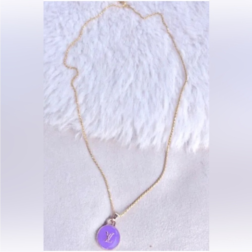 Authentic Louis Vuitton Purple Charm Necklace - Picture 3 of 4